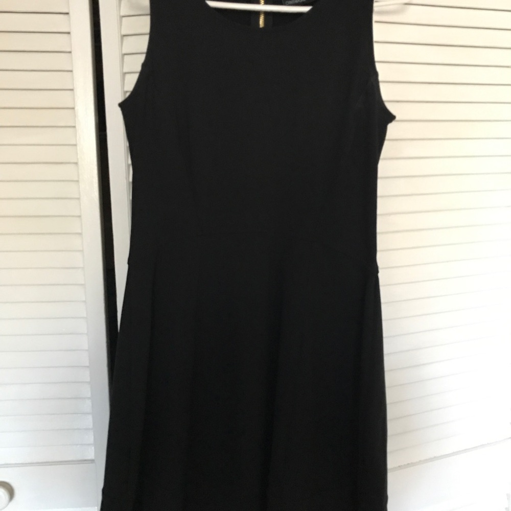 Knee length black dress